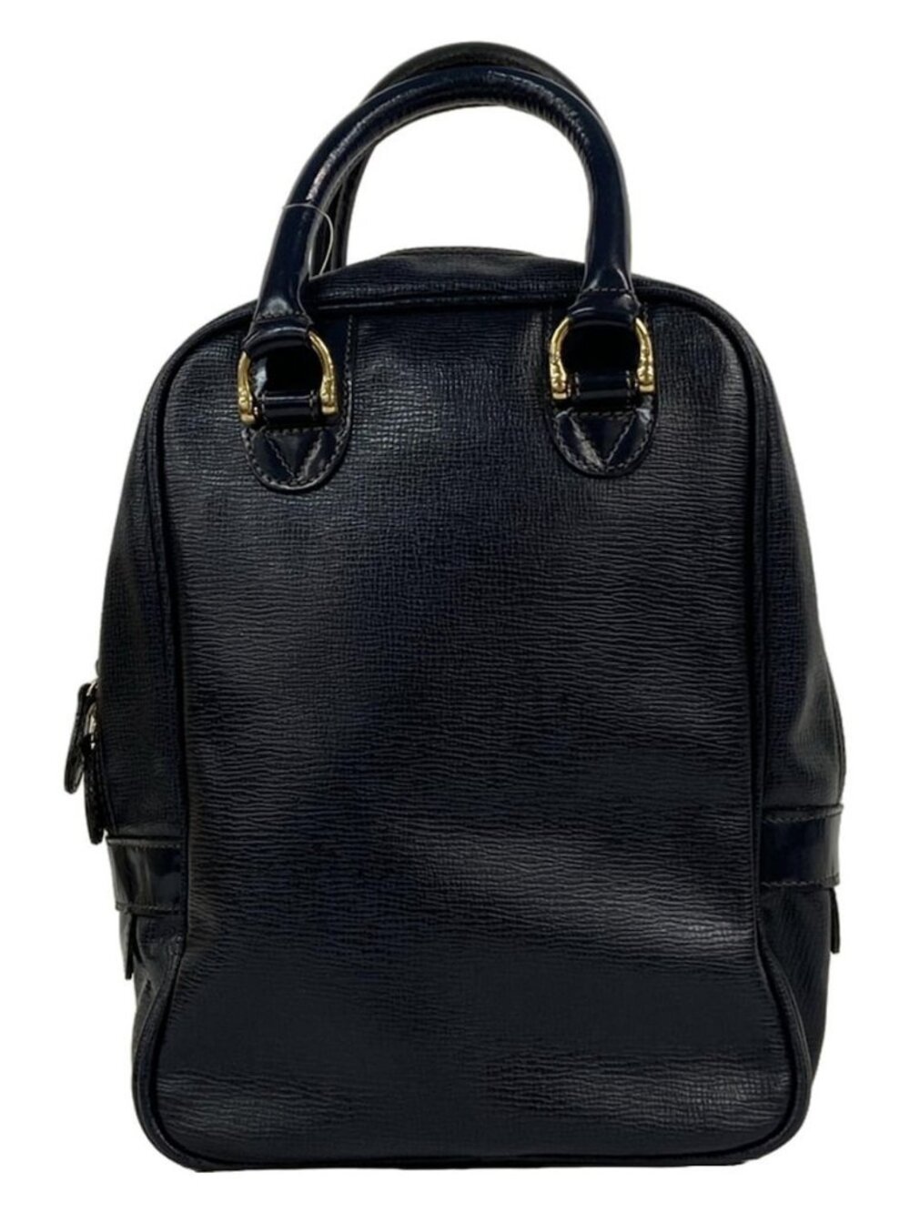 Burberry's - Dark Navy Patent Leather Handbag - Picture 12 of 14